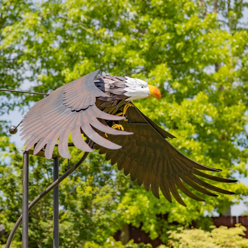 ZaerLtd Scout Bald Eagle Rocking Stake - Thumbnail 5