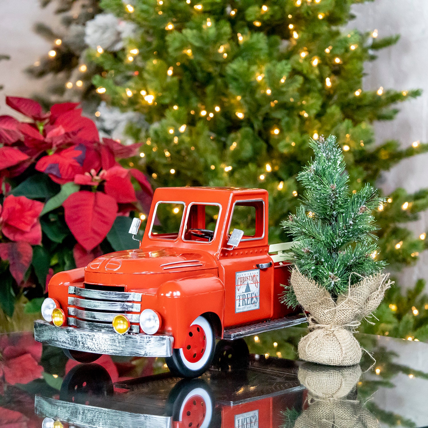 18 Inch Red Metal Truck Decoration - Etsy