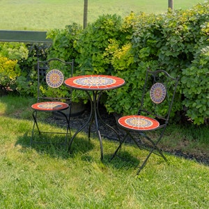 Mosaic Bistro Set Etsy
