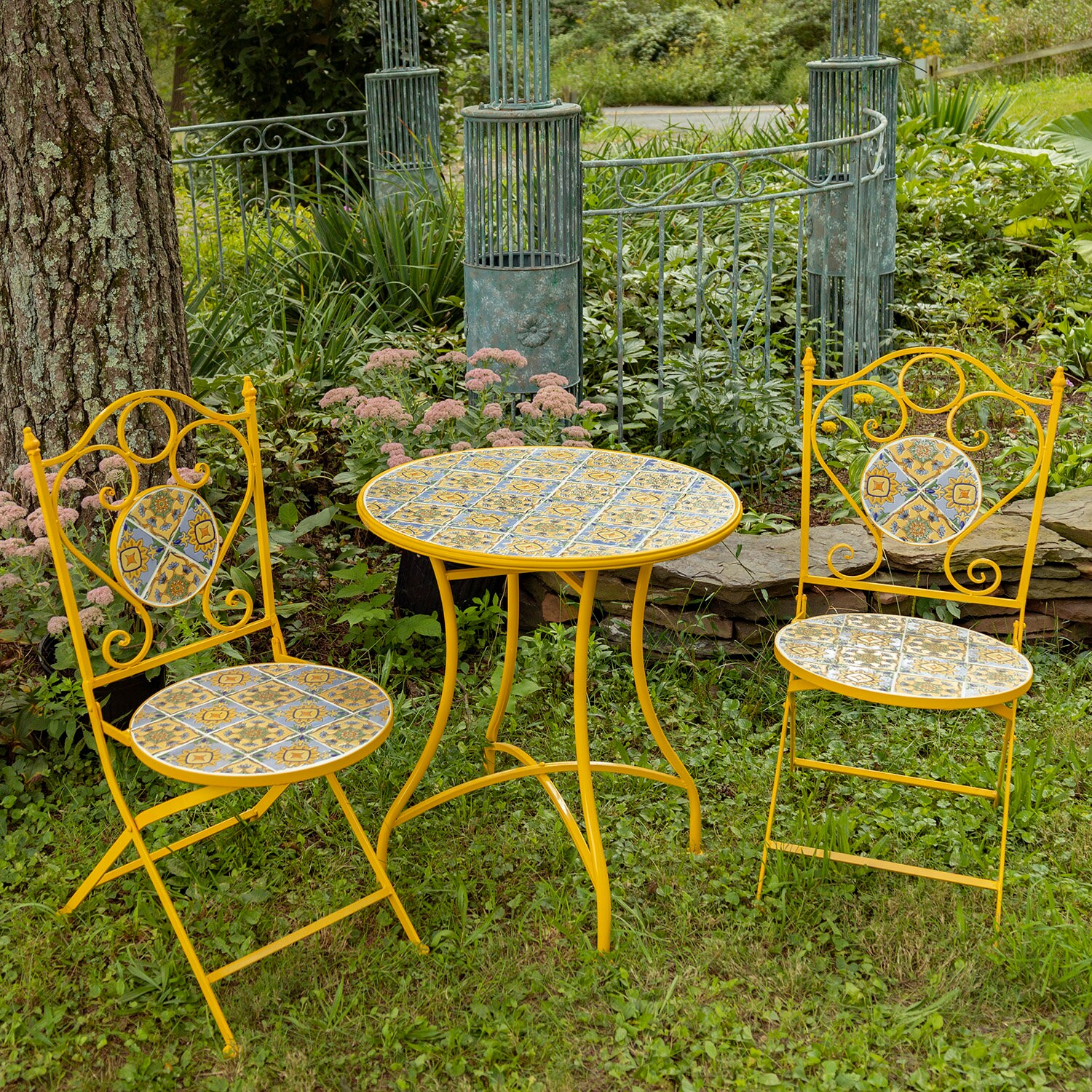 Mosaic Bistro Set los Angeles Ii Etsy