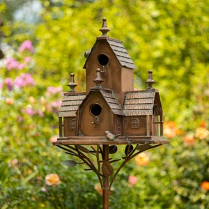 Large Copper-Colored Multi Home Birdhouse- "Colorado"