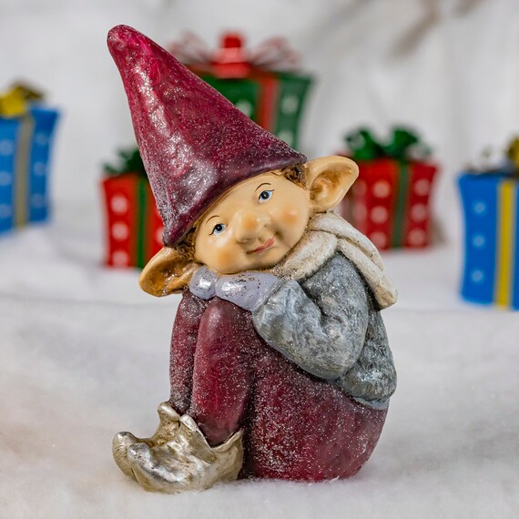 Set of 7 Red Hat Christmas Elves “the Connors” - Etsy