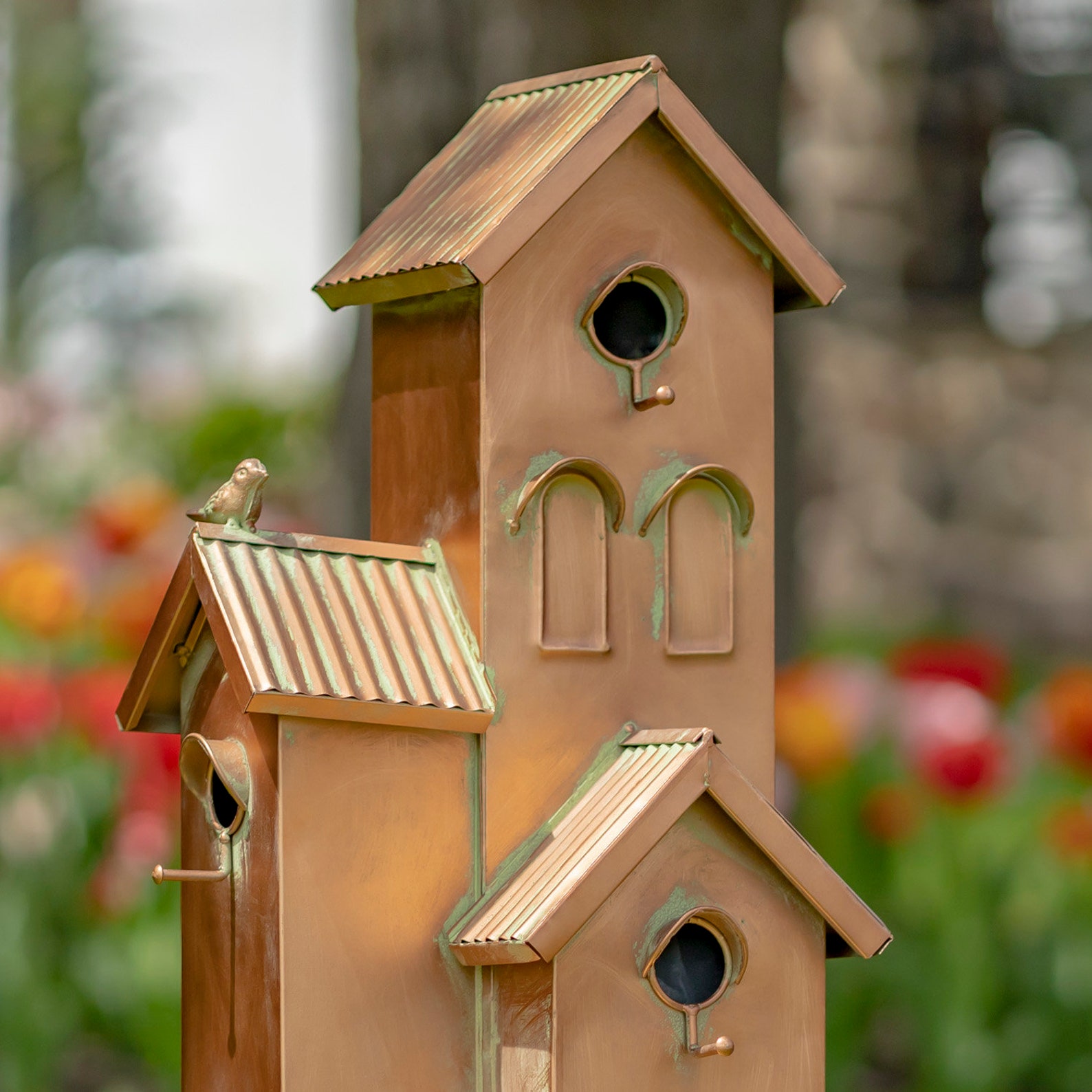 Condo Birdhouse Stake lambertville 2 Color Etsy