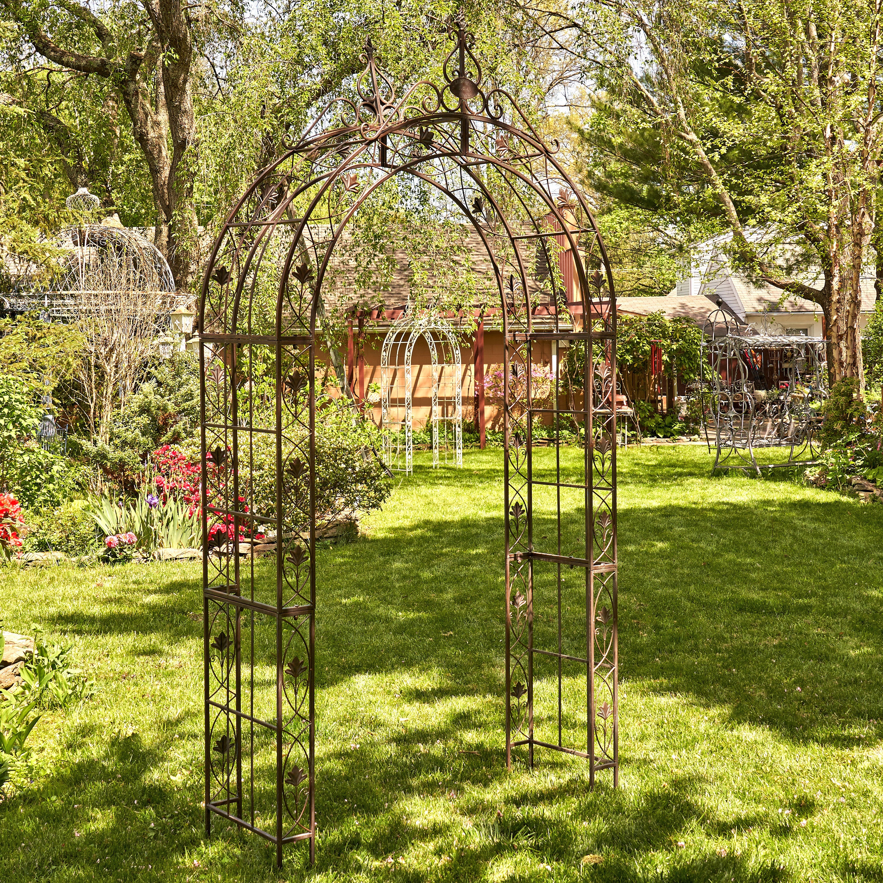 8.5ft. Tall Iron Garden Arch Decoration 8.5ft. Tall Iron Garden Arch Decoration