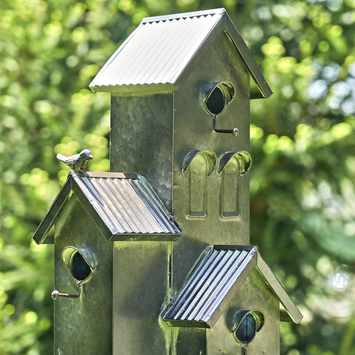 Condo Birdhouse Stake lambertville 2 Color Etsy