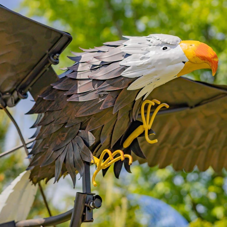 ZaerLtd Scout Bald Eagle Rocking Stake