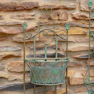 Set of 2 Dual Wall Planters With Removable Baskets "london 1820" in ...