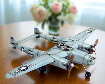Vintage Style Bomber Airplane Decoration