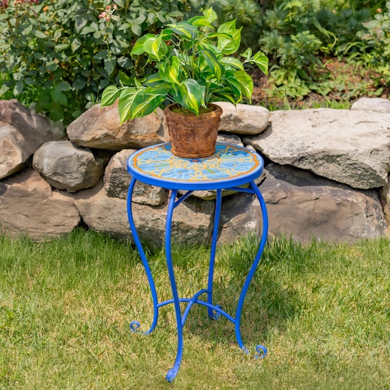 Mosaic Bistro Set - Teal & Gold 
