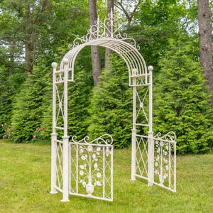 10.5ft Garden Gate with Floral Embellishments &quot;Copenhagen 1843&quot; - 3 Colors