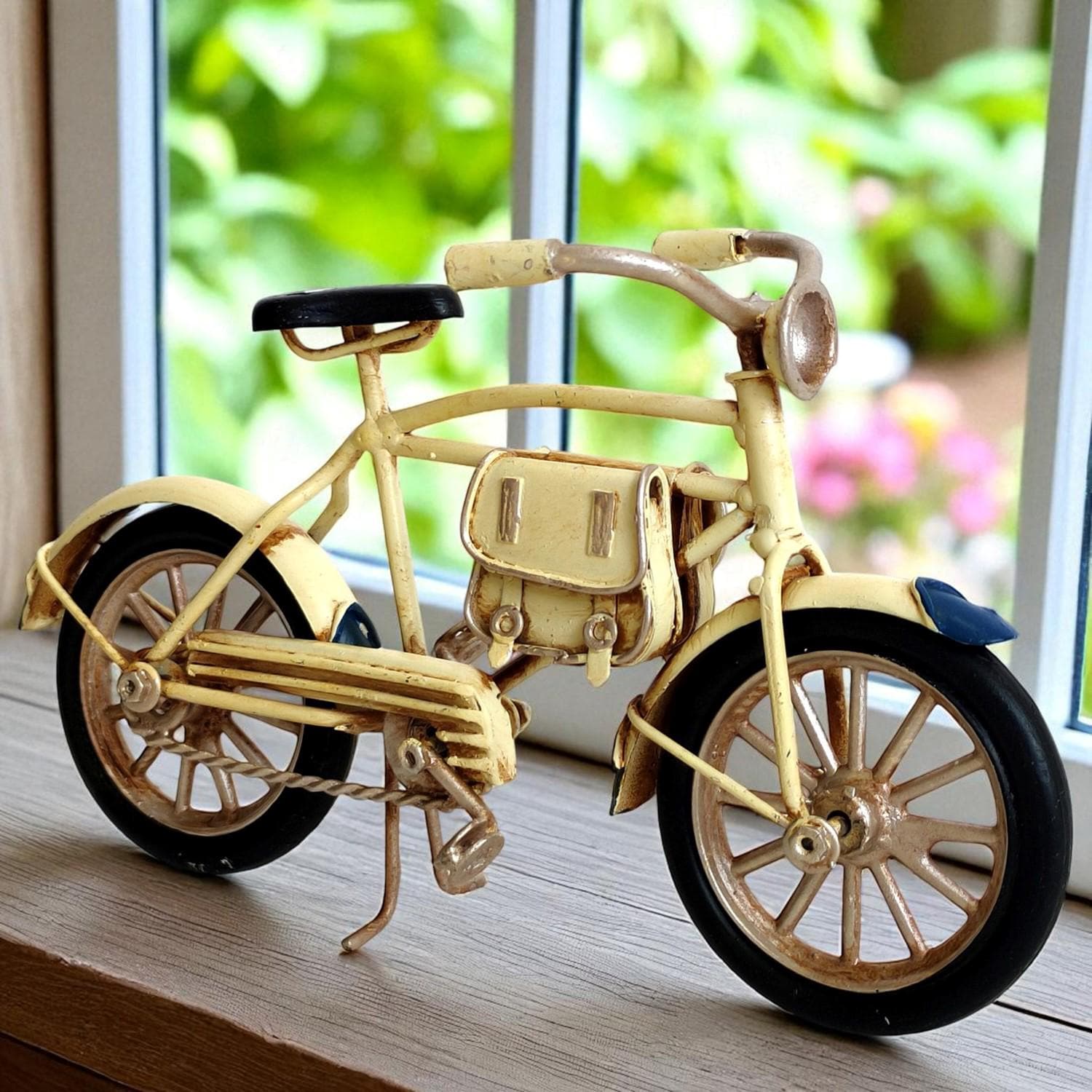 自転車　アンティーク　インテリア Vintage Bicycle Décor — Antique White, Green or Navy Blue Iron