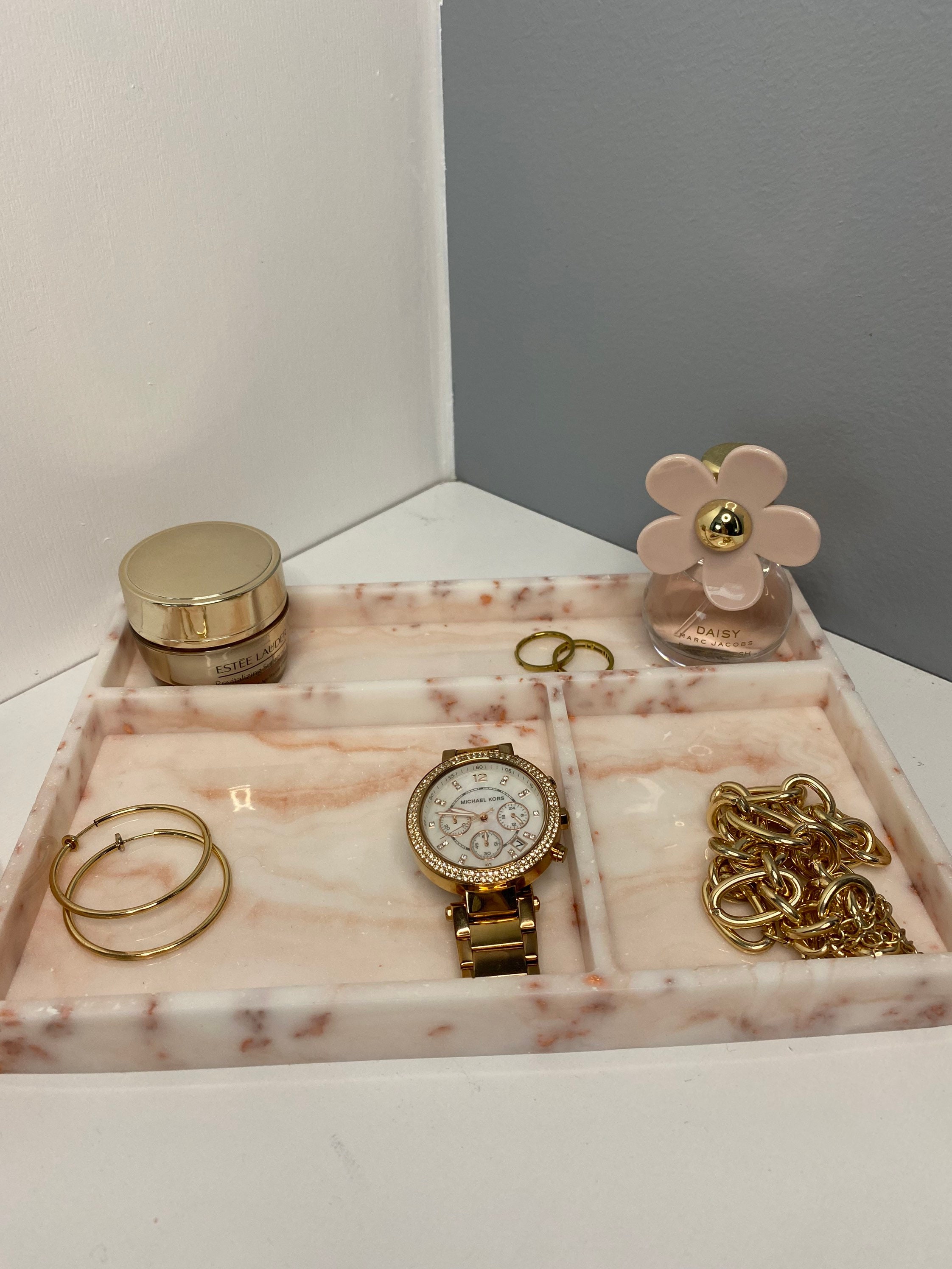 Resin Makeup Organiser Tray Luxury Home Decor Etsy