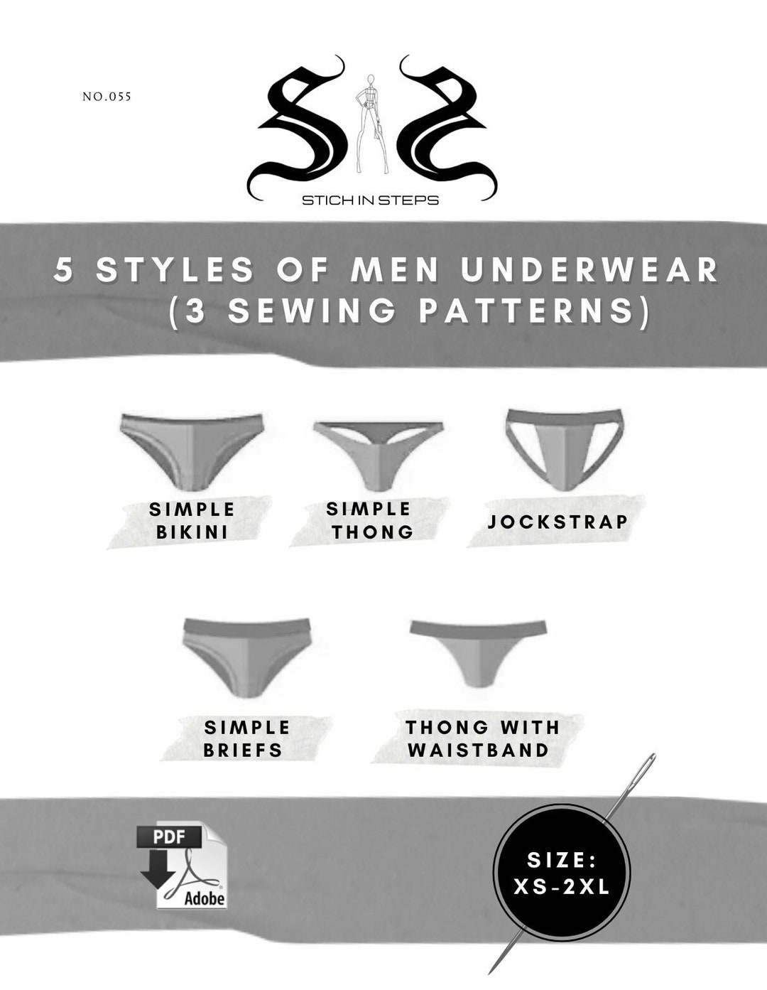 Men Underwear Jockstrap Bikini Thong Briefs Beach Gym Swimwear Simple