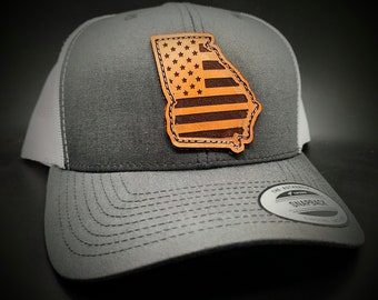 Georgia American Flag Trucker Hat
