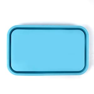 Rolling tray mold rectangular round edges for resin
