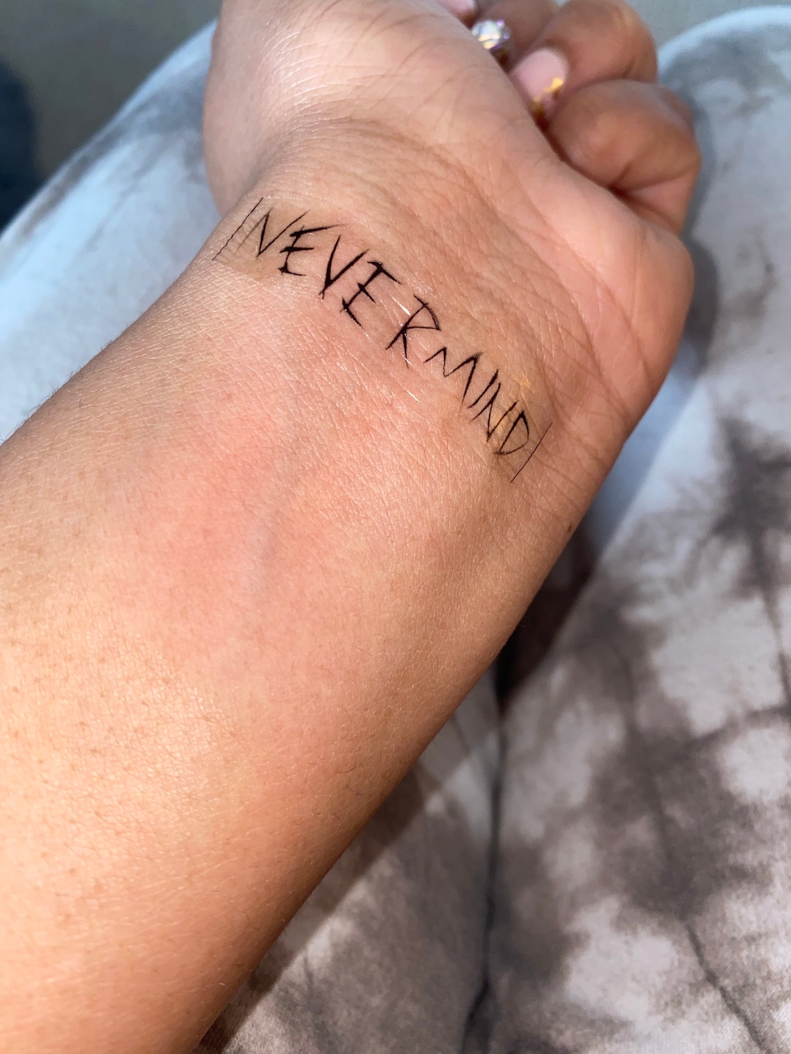 Tatuaje DE BTS NEVERMIND Etsy