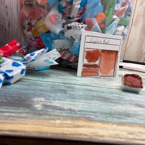 English Red Handmade Watercolor - Half Pan
