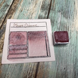 Mauve Shimmer Handmade Watercolor - Half Pan