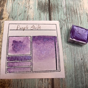 Purple Shift Handmade Watercolor - Half Pan