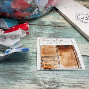 Transparent Earth Orange Handmade Watercolor - Half Pan