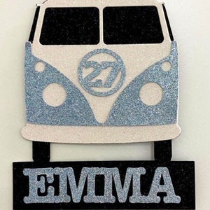 Camper Van Themed Cake Topper