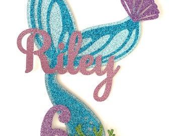 Mermaid Themed Cake Topper