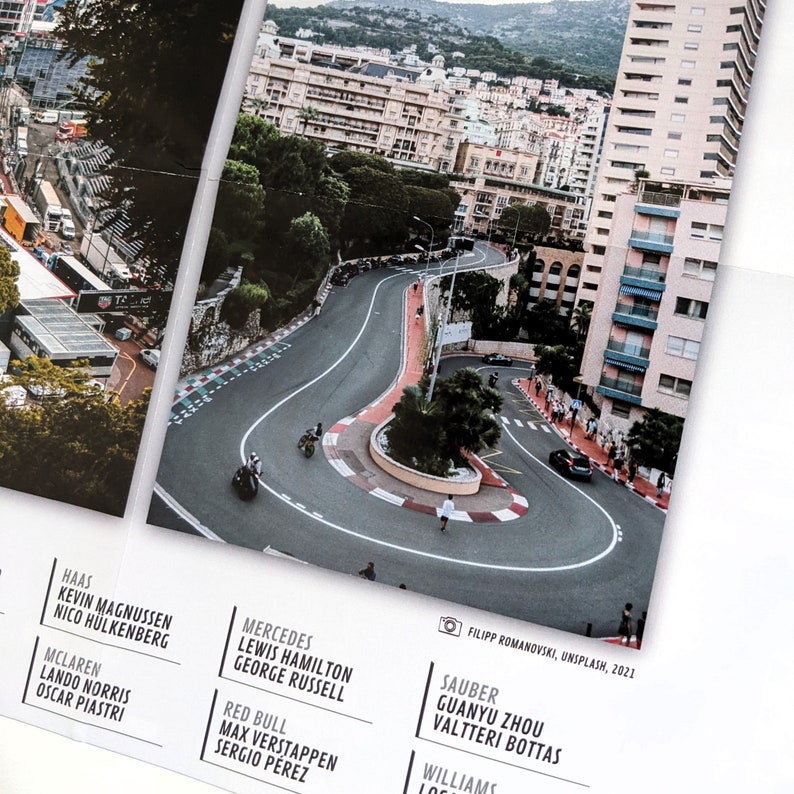 Formula 1 2024 Season A3 Wallchart Poster F1 Race Calendar