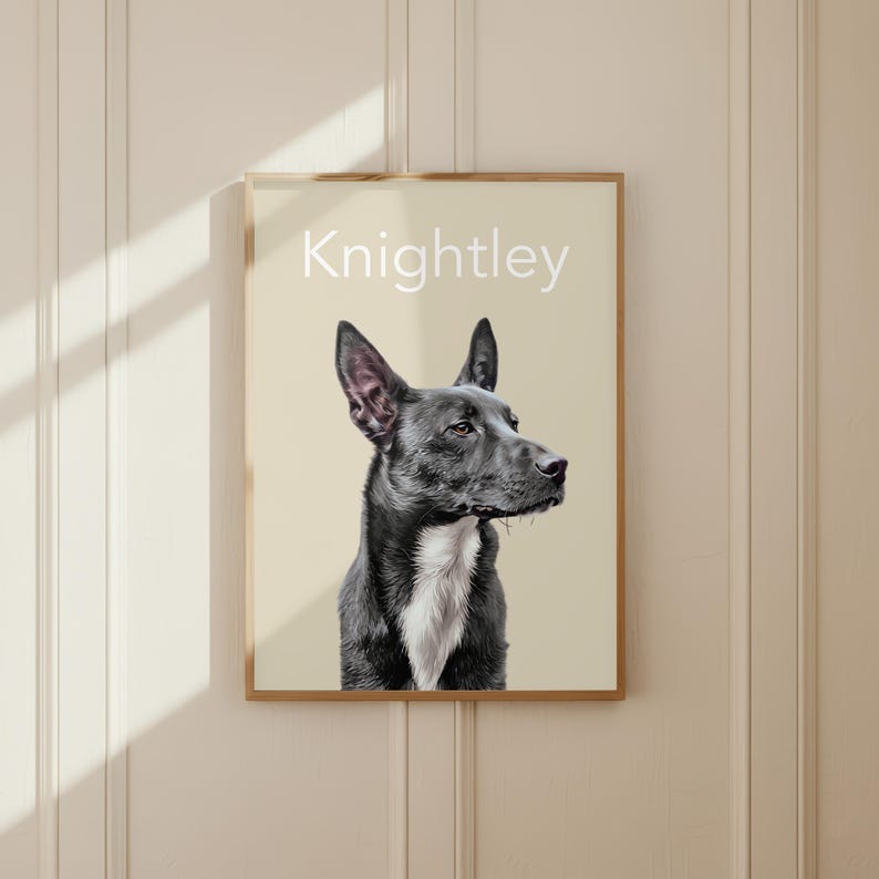 Personalised cat portrait as a unique birthday gift for pet lovers