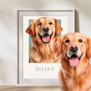 Custom Pet Portraits from Photos - Personalized Dog & Cat Art - Unique Digital Pet Drawings - Perfect Gift for Pet Lovers