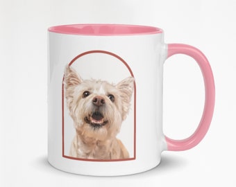 Mug personnalisé pour animal de compagnie avec photo et nom de l'animal Mug chien personnalisé Tasse à café chien Mugs animal de compagnie personnalisés Mug maman chien Mug papa chat personnalisé Nouveau mug chien
