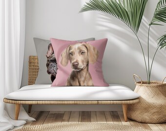 Custom Pet Pillow From Photo | Personalised Dog Cat Cushion Gift | Pet Face Cushion Home Décor | Pet Lover Keepsake Gift