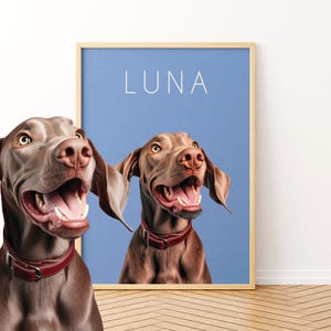 Ritratto personalizzato del tuo animale domestico da foto - Arte commemorativa per animali domestici, file digitale o poster stampato - Regalo personalizzato unico per animali domestici