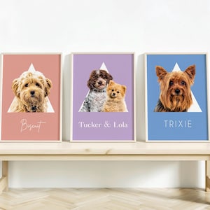 Ritratto personalizzato del tuo animale domestico da foto, opera d'arte commemorativa personalizzata per animali domestici, file digitale o poster stampato, regalo unico per gli amanti degli animali.