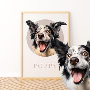 Ritratto personalizzato del tuo animale domestico da foto - Arte commemorativa per animali domestici, file digitale o poster stampato - Regalo personalizzato unico per animali domestici