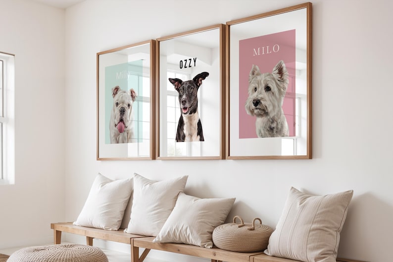 Personalised cat portrait digital download high resolution for printing