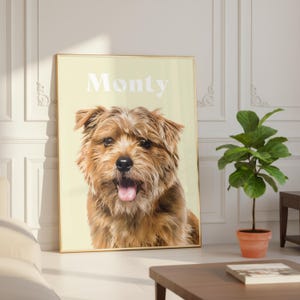 Custom pet portrait as a Christmas gift for a dog or cat lover