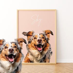 Ritratto personalizzato del tuo animale domestico da foto - Arte commemorativa per animali domestici, file digitale o poster stampato - Regalo personalizzato unico per animali domestici