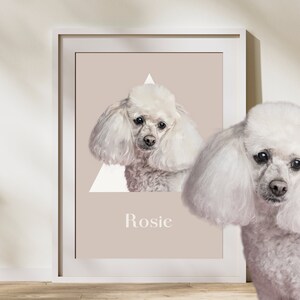 Ritratto personalizzato dell'animale domestico da foto - Arte commemorativa personalizzata per animali domestici, file digitale o poster stampato - Regalo unico per animali domestici