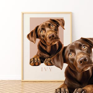 Ritratto personalizzato del tuo animale domestico da foto - Arte commemorativa personalizzata per animali domestici, file digitale o poster stampato, regalo unico per gli amanti degli animali