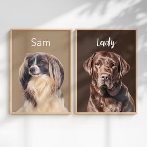 Custom pet portrait as a thoughtful Valentine's Day gift for animal lovers