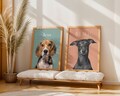 Custom Pet Portraits Using Pet Photo Personalized Digital Dog Portraits Cat Portraits Custom Dog Portraits Custom Pet Art Pet Drawing Poster