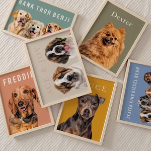Custom Pet Portrait: Personalized Memorial Art, Dog Cat Rabbit Print or Digital File
