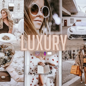 5 Mobile LIGHTROOM Presets, Preset, Luxury, Desktop Presets Blogger, Luxury Lightroom Preset,  color filter summer