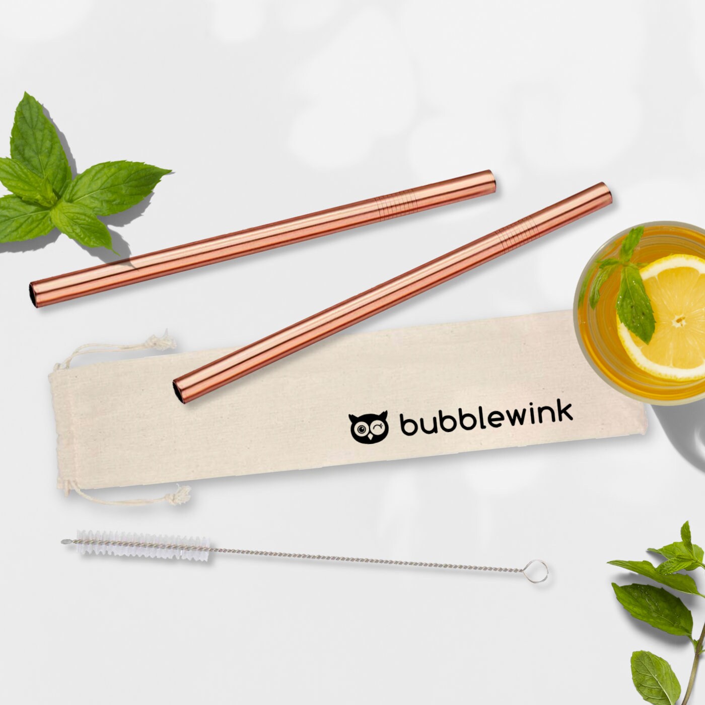 Reusable Rose Gold Bubble Tea Straws for Bubble Tea DIY Kit Etsy