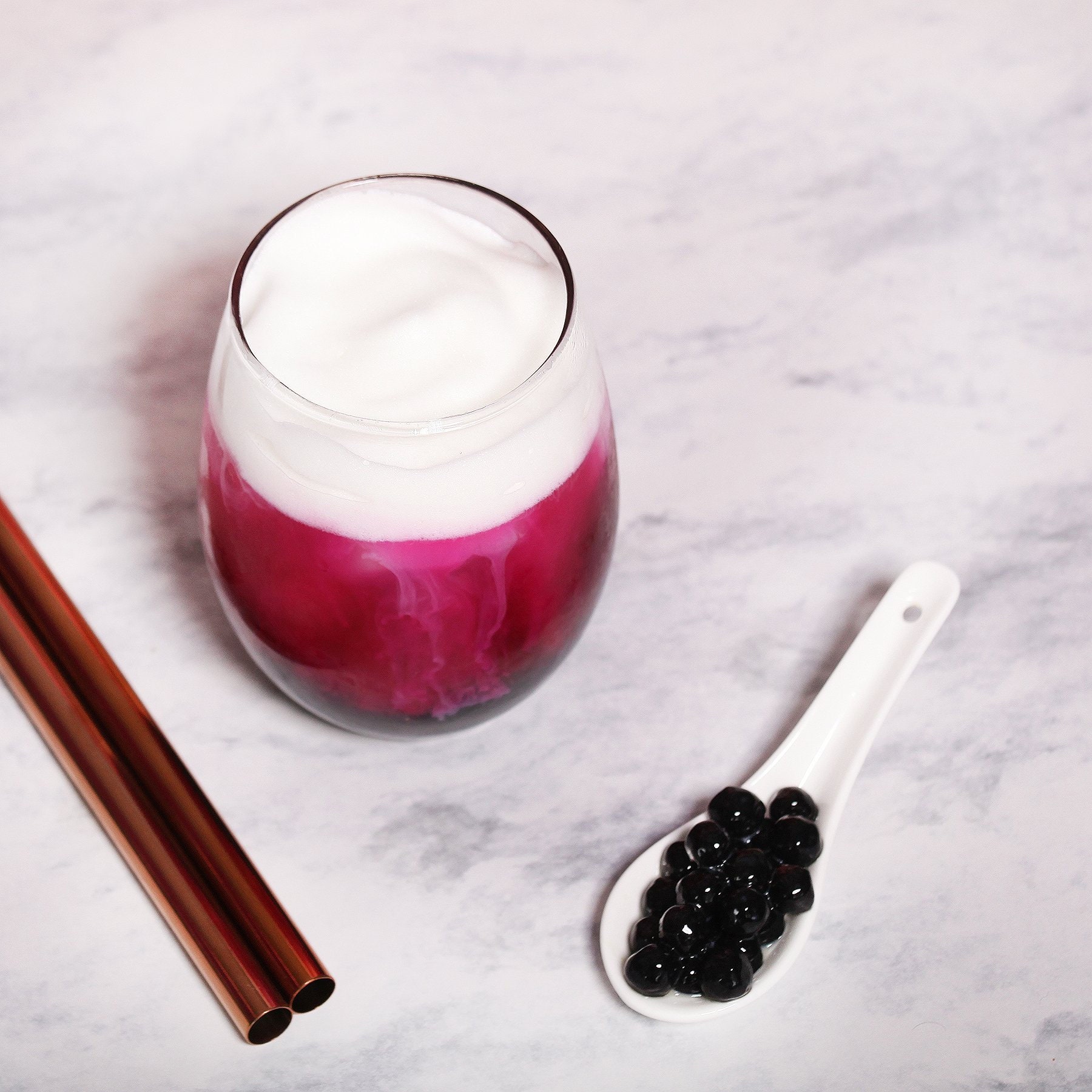 Reusable Rose Gold Bubble Tea Straws for Bubble Tea DIY Kit Etsy