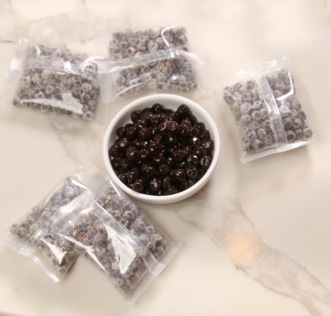 Tapioca Pearls Boba Quick Cook 5 Minutes Single Serve Bags Etsy