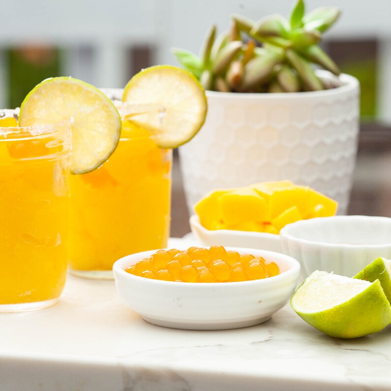 Mango Popping Boba for DIY Bubble Tea Bursting Boba Popping Etsy