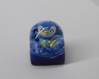 Pokémon artisan keycap, piplup keycap for cherry mx keyboard, pokemon keycap DOM keycap SA Keycap, custom artisan