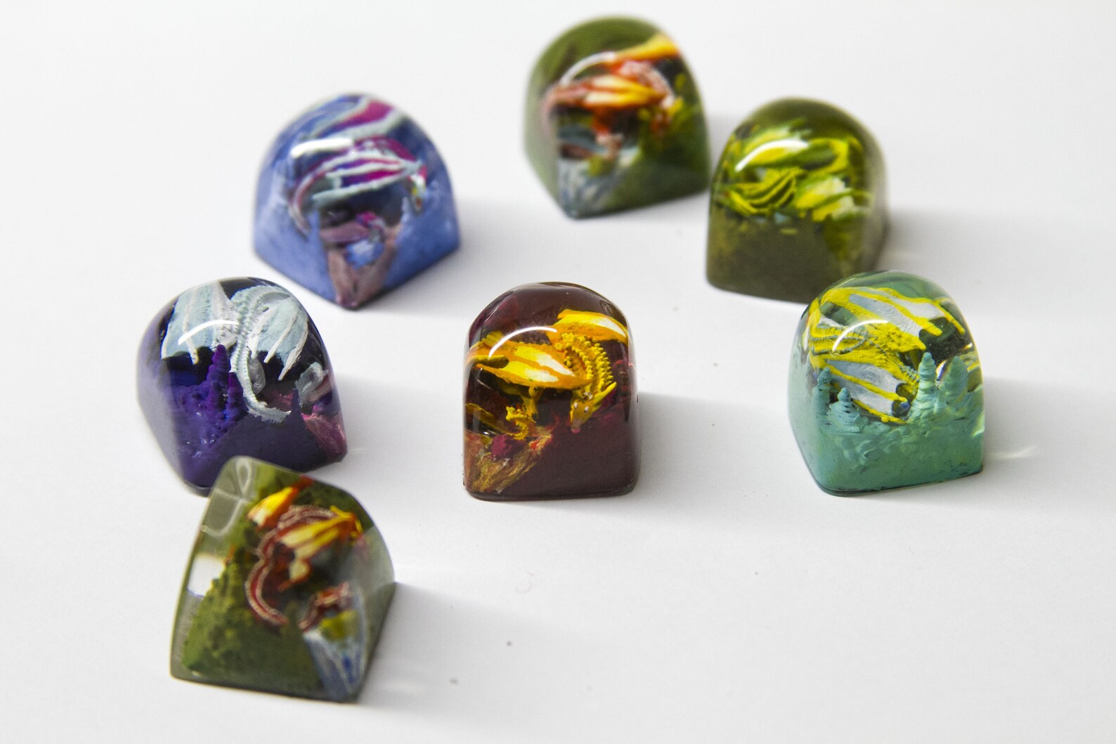 Handmade Dragon Artisan SA and DOM Keycap for MX Keyboard, Dragon ...