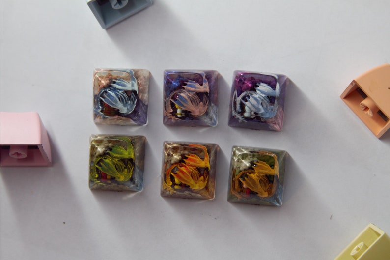 Handmade Dragon Artisan SA and DOM Keycap for MX Keyboard, Dragon ...